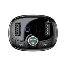 Baseus S-09 FM Transmitter with Bluetooth and MP3 Player USB-A microSD - Black