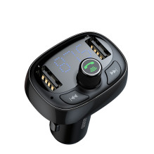 Baseus S-09 FM Transmitter with Bluetooth and MP3 Player USB-A microSD - Black