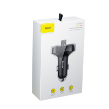 Baseus S-09 FM Transmitter with Bluetooth and MP3 Player USB-A microSD - Black