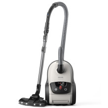 Vacuum Cleaner, PHILIPS, Performer LED 8000 Series, Bagged / For carpets, 900 Watts, Noise 75 dB, White, Weight 5.3 kg, 