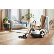 Vacuum Cleaner, PHILIPS, Performer LED 8000 Series, Bagged / For carpets, 900 Watts, Noise 75 dB, White, Weight 5.3 kg, 