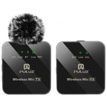 Puluz PU3153B Wireless Lavalier Microphone 1 TX + 1 RX