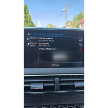 Interfejs do podłączenia kamery Citroen, Peugeot, Opel. Toyota ProAce. System NAC lub RCC. Ekran 7" lub 8" cal