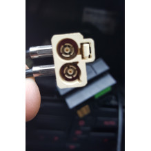 Adapter antenowy DIN 2 x FAKRA, Diversity