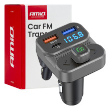 Car FM transmitter 2×USB-A...