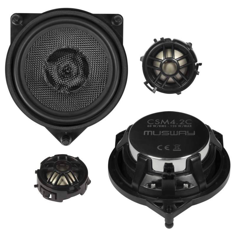 Musway CSM4.2C - two-way separate speakers for MERCEDES-BENZ C / GLC / E CLASS cars