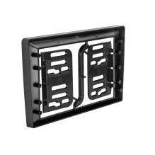 Radio frame 2 DIN VW Polo(6R) 04.2014-07.2017 silver