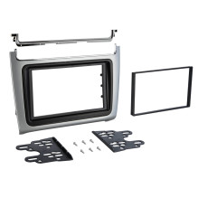Radio frame 7 inches VW Polo 04 / 2014-07 / 2017 silver