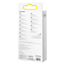 „Baseus“ blykstės serija Ⅱ 3in1 greito įkrovimo laidas USB-A į USB-C / mikro USB / Lightning 66 W 480 Mbps 1,2 m mėlynas