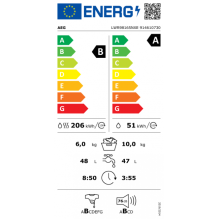 Skalbimo mašina su džiovinimu AEG LWR98165NXE