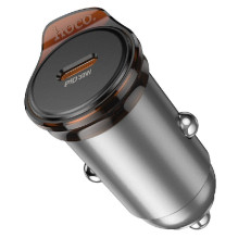 Įkroviklis automobilinis HOCO NZ16 30W (1xUSB-C) juodas