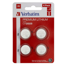 Lithium batteries Verbatim 3V CR2025 (4pcs)