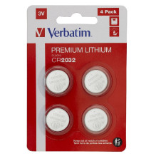 Lithium batteries Verbatim 3V CR2032 (4pcs)