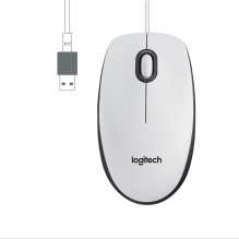 MOUSE USB OPTICAL M100 / WHITE 910-006764 LOGITECH