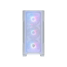 Computer Case - MSI MAG Forge M100R Midi Tower, Tempered Glass, White