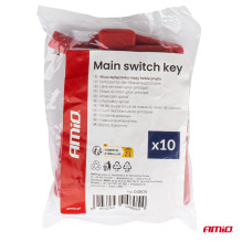 Klucz wyłącznika masy hebla prądu zestaw 10szt. AMIO-04805