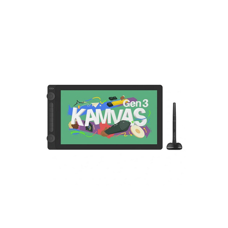 Planšetinis Kompiuteris - HUION Kamvas 16 Gen3 15.8" QHD 2560x1440 99% sRGB