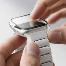 AmazingThing Radix Glass Screen Protector with Case for Apple Watch Series 11 42mm - Clear