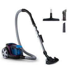 Vacuum Cleaner, PHILIPS, Canister / Bagless, 750 Watts, Capacity 1.5 l, Noise 76 dB, Purple, Weight 4.5 kg, FC9333 / 09