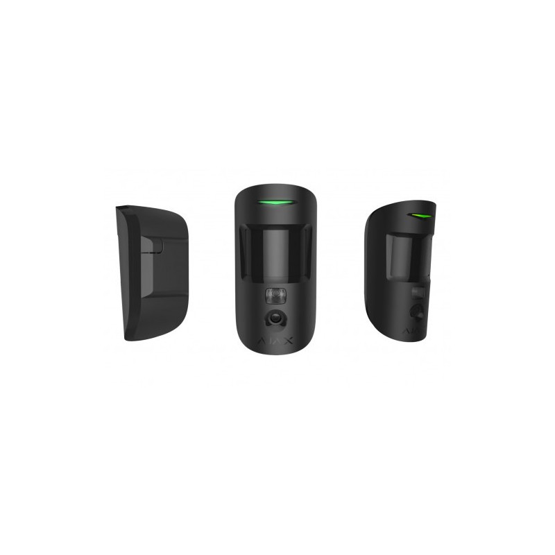 Bezvadu kustības detektors ar kameru Ajax MotionCam(PhOD) Jeweller PIR IP50 melns