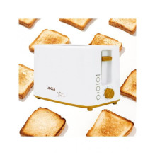 Tosteris Jocca 2185 dviejų riekelių baltas/ medžio detalės