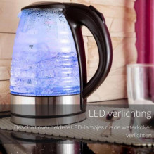 Stiklinis virdulys Michelino 74279 1,7l juodas