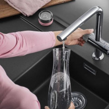 Grohe AQA Pure Loft L-shaped water faucet with BWT filter