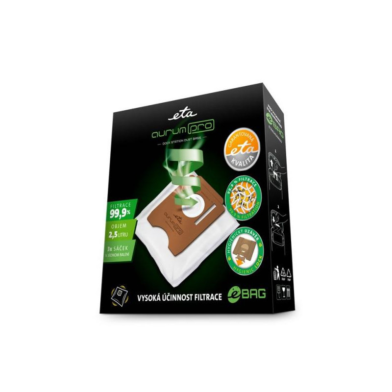 Dulkių maišeliai eBAG ETA624100010 Aurum Pro
