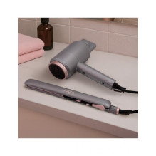 Hair dryer and straightener set Jocca 2756 silver/ pink