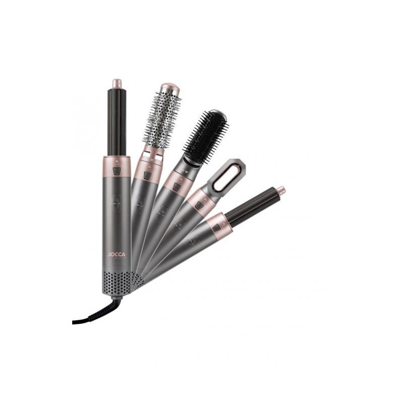 Multifunctional hair brush Jocca 2412 black/ pink