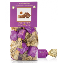 Šokoladiniai saldainiai PERFECT WITH MILK AND CARAMELIZED HAZELNUTS 150g