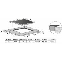 Indukcinė kaitlentė ETA579090000 juoda