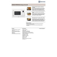 Įmontuojama mikrobangų krosnelė Electrolux LMS4253TMW Įmontuojama mikrobangų krosnelė Electrolux LMS4253TMW