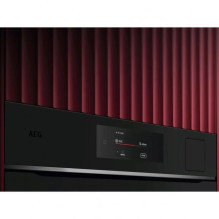 Black electric oven with steam function AEG TR7PB63ZSB