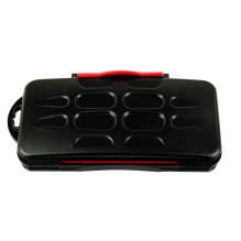 Atminties Kortelių Dėklas - MITOYA Organizatorius 12 SD ir 12 microSD Kortelėms Raudonas