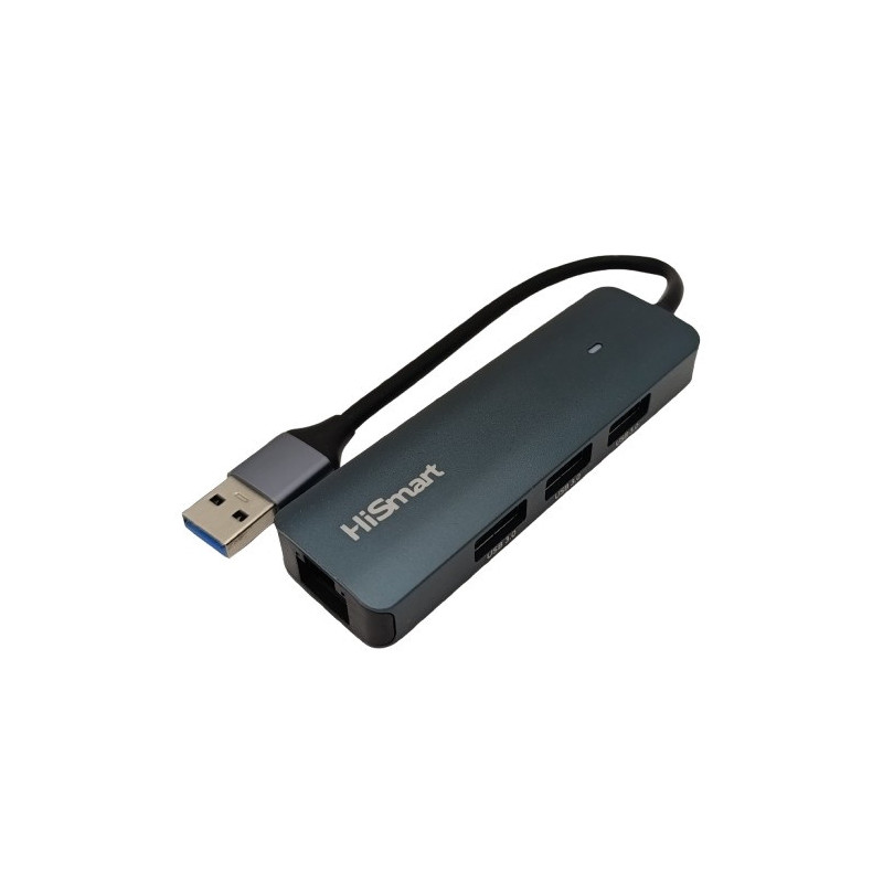Adapteris - USB-A 3x USB 3.0 Prievadai, RJ45, PD 100W