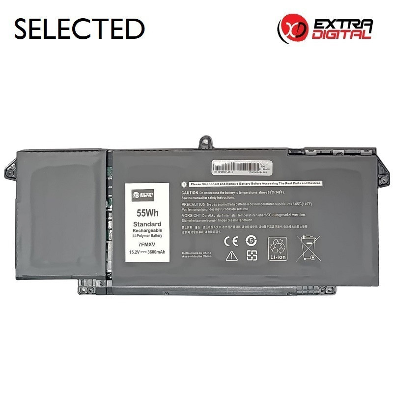 Nešiojamo kompiuterio Baterija - Extra Digital DELL 7FMXV 3600mAh 15.2V