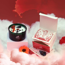 Namų Kvapas - Hop Hare Kristalinė Gėlių Žvakė 22h Degimo Laikas Tamsiai Žalia