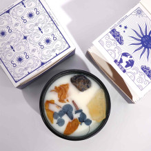 Namų Kvapas - Hop Hare Kristalinė Gėlių Žvakė 22h Degimo Laikas Tamsiai Žalia