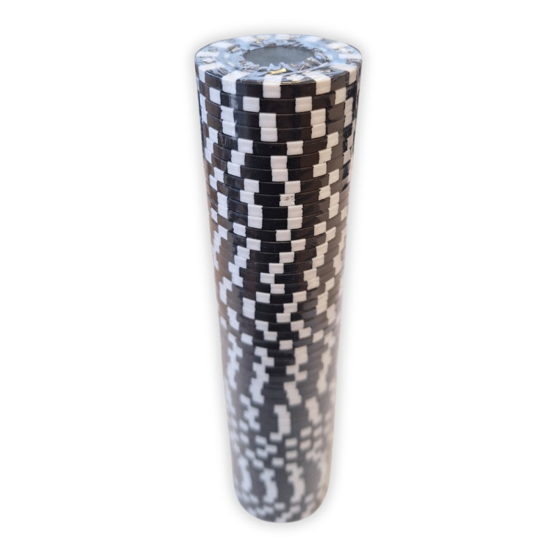 Žaidimų Priedai - Žaidimų Žetonai Star Poker Rinkinys 50 Vnt Juodas