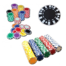 Žaidimų Priedai - Žaidimų Žetonai Star Poker Rinkinys 50 Vnt Juodas