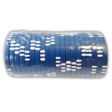 Žaidimų Priedas - Žaidimų Žetonai - Dviračio Pokerio Žetonai 20 vnt 1.5&quot; Mėlyna ir Balta