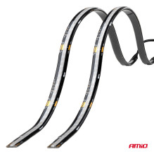 LED strips for cars, multi-color, RGB, with remote control, 2x30cm, 12V, AMIO-04579