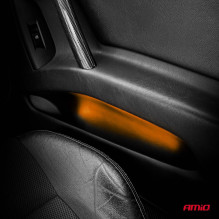 COB LED juostos automobiliams oranžinės 2x30cm 12V AMIO-04572