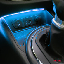 COB LED juostos automobiliams mėlynos 2x30cm 12V AMIO-04571 COB LED juostos automobiliams mėlynos 2x30cm 12V AMIO-04571