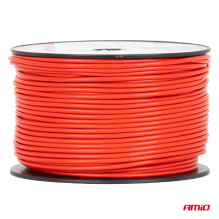 Viengyslis raudonas kabelis CCA 1x1mm2 100m 5A 12/230V AMIO-04451