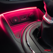 COB LED strips for cars pink 2x30cm 12V AMIO-04570