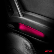 COB LED strips for cars pink 2x30cm 12V AMIO-04570