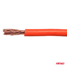 Single-core red cable CCA 1x0.75mm2 100m 3.75A 12 / 230V AMIO-04450