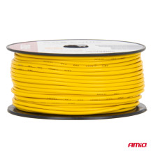 Single-core cable yellow CCA 1x1.5mm2 50m 7.5A 12 / 230V AMIO-04449